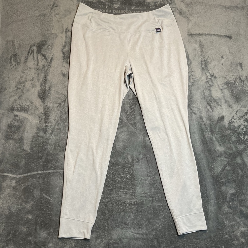 Patagonia Capilene Baselayer Midweight Bottoms Women’s XL Gray Polartec Pants
